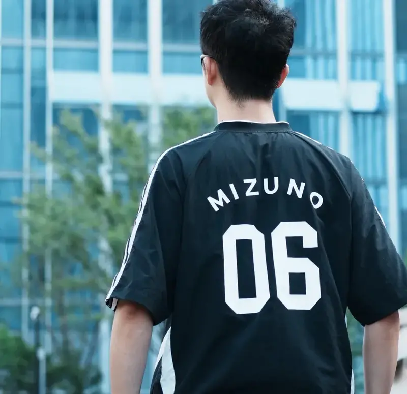 Alternative view of Áo Mizuno Retro Short Sleeved ‘Black’ K2CE43Y1