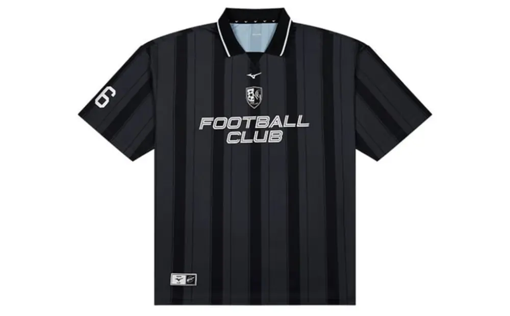 Áo Mizuno Essential Striped Short Sleeved ‘Black’ K2CA46Y1