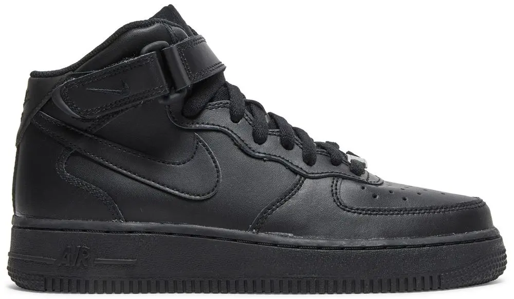 Giày Nike Air Force 1 Mid LE GS ‘Triple Black’ DH2933-001