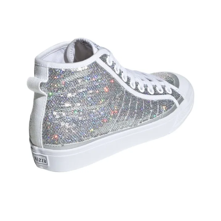 Giày Adidas Wmns Nizza High ‘Silver Lightning’ FW9944 - Ảnh 2