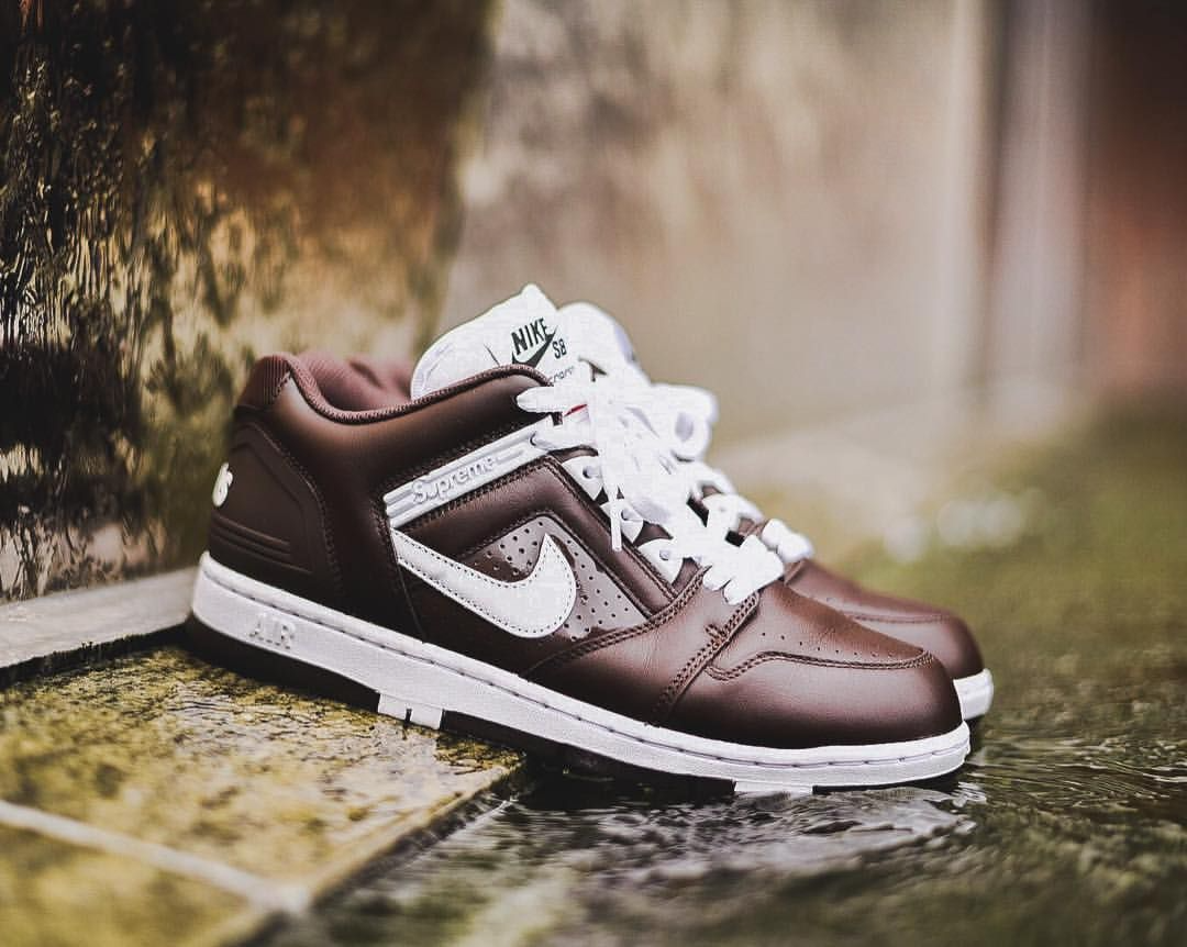 Giày Nike Supreme x Air Force 2 ‘Brown’ AA0871-212 - Ảnh 3