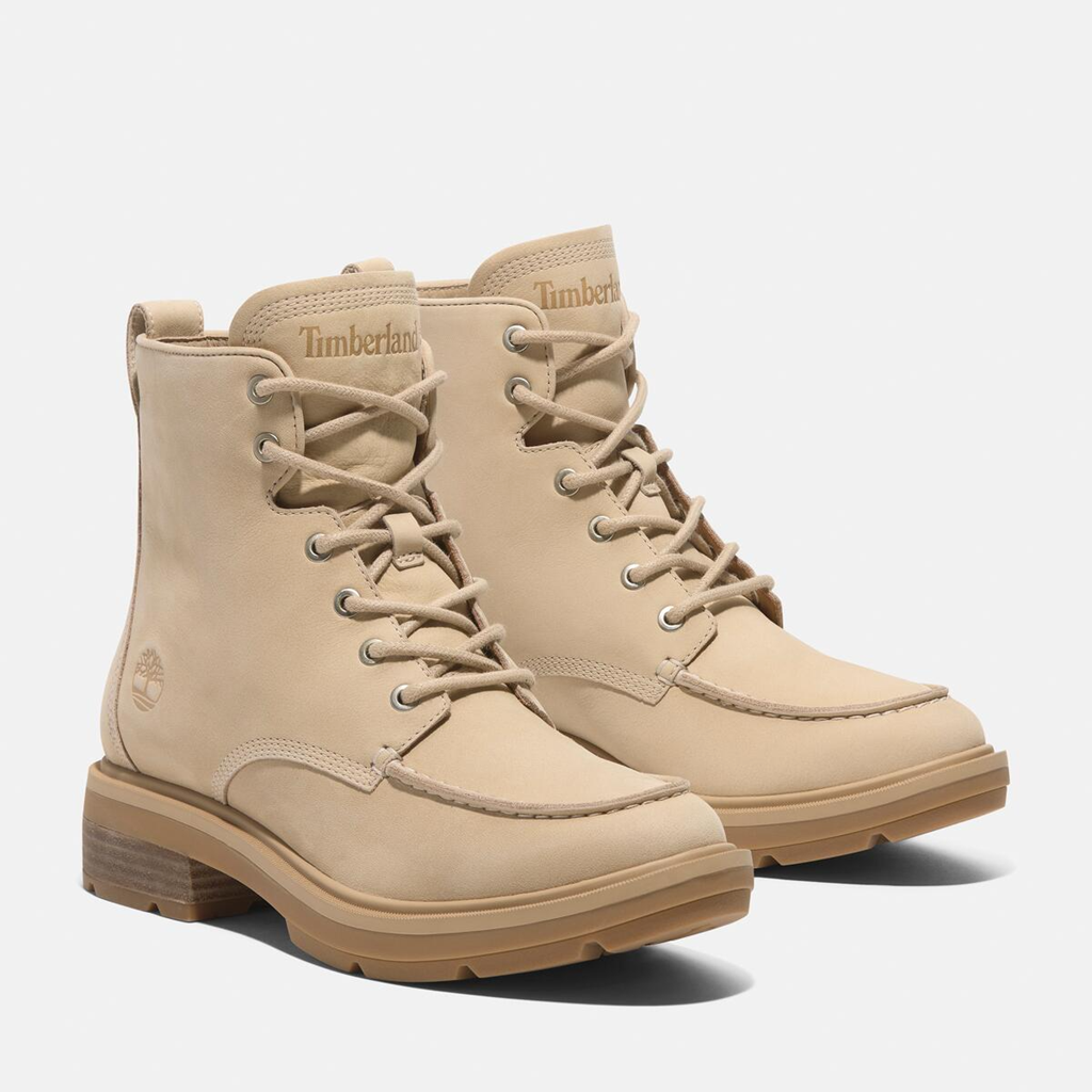 Giày Timberland Brimfield Mid Lace-Up ‘Beige’ A2AJB-EN7 - Ảnh 3