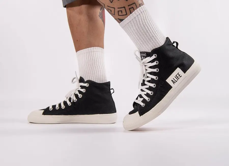 Alternative view of Giày Adidas ALIFE x Nizza High ‘Black’ FX2623