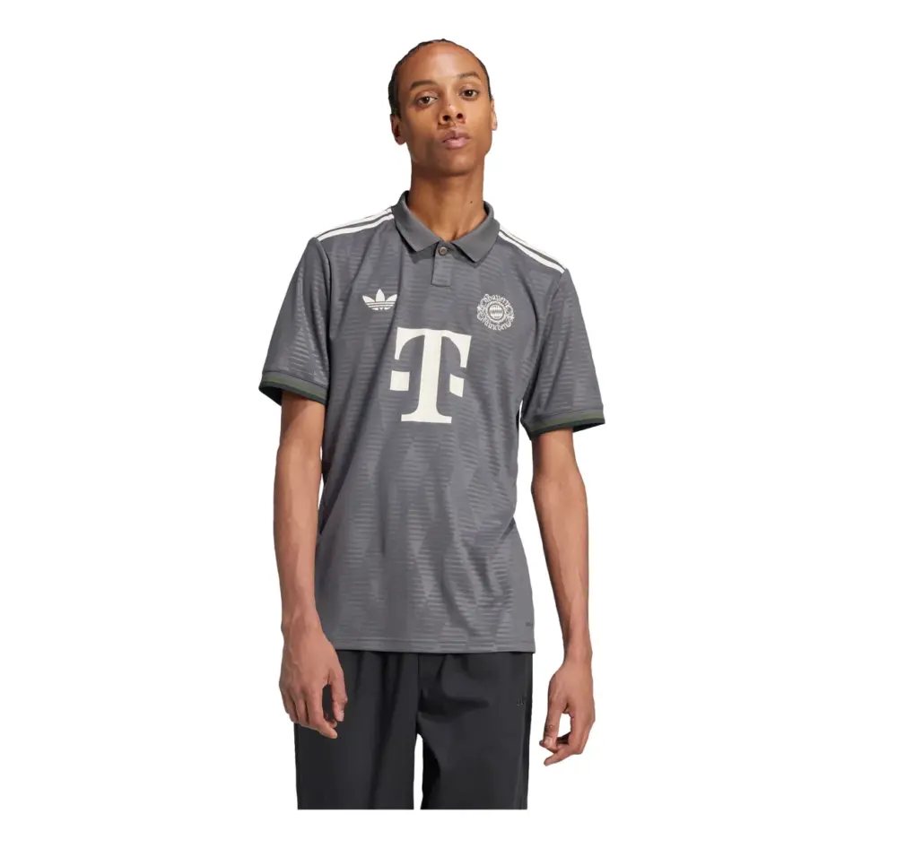Áo Adidas FC Bayern 24/25 Wiesn Jersey 'Grey' IW7299 - Ảnh 3