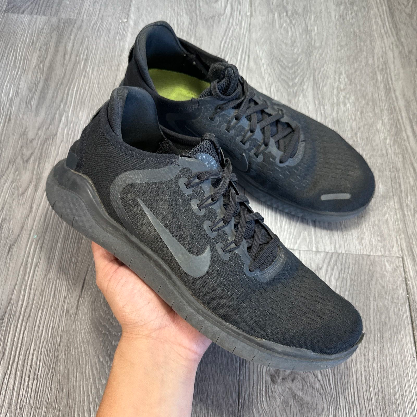 Alternative view of Giày Nike Free RN 2018 ‘Black’ 942836-002