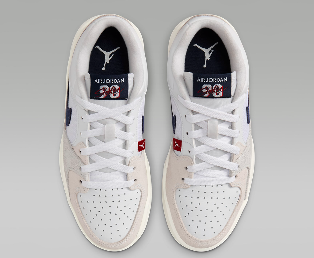 Giày Nike Air Jordan Stadium 90 GS ‘White Midnight Navy’ DX4399-146 - Ảnh 3