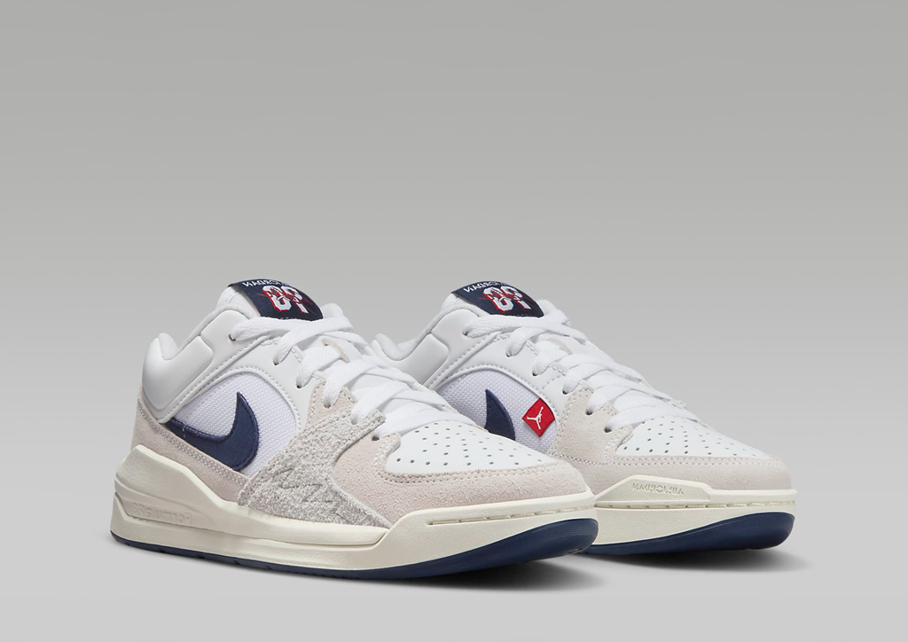 Giày Nike Air Jordan Stadium 90 GS ‘White Midnight Navy’ DX4399-146 - Ảnh 4