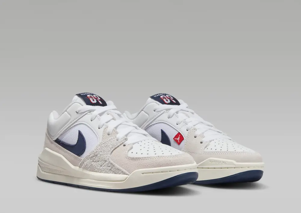 Giày Nike Air Jordan Stadium 90 GS ‘White Midnight Navy’ DX4399-146 - Ảnh 4