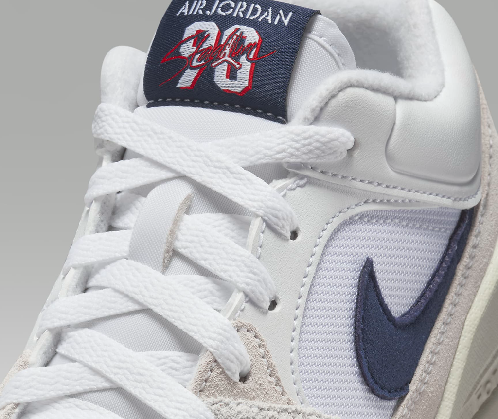 Giày Nike Air Jordan Stadium 90 GS ‘White Midnight Navy’ DX4399-146 - Ảnh 6
