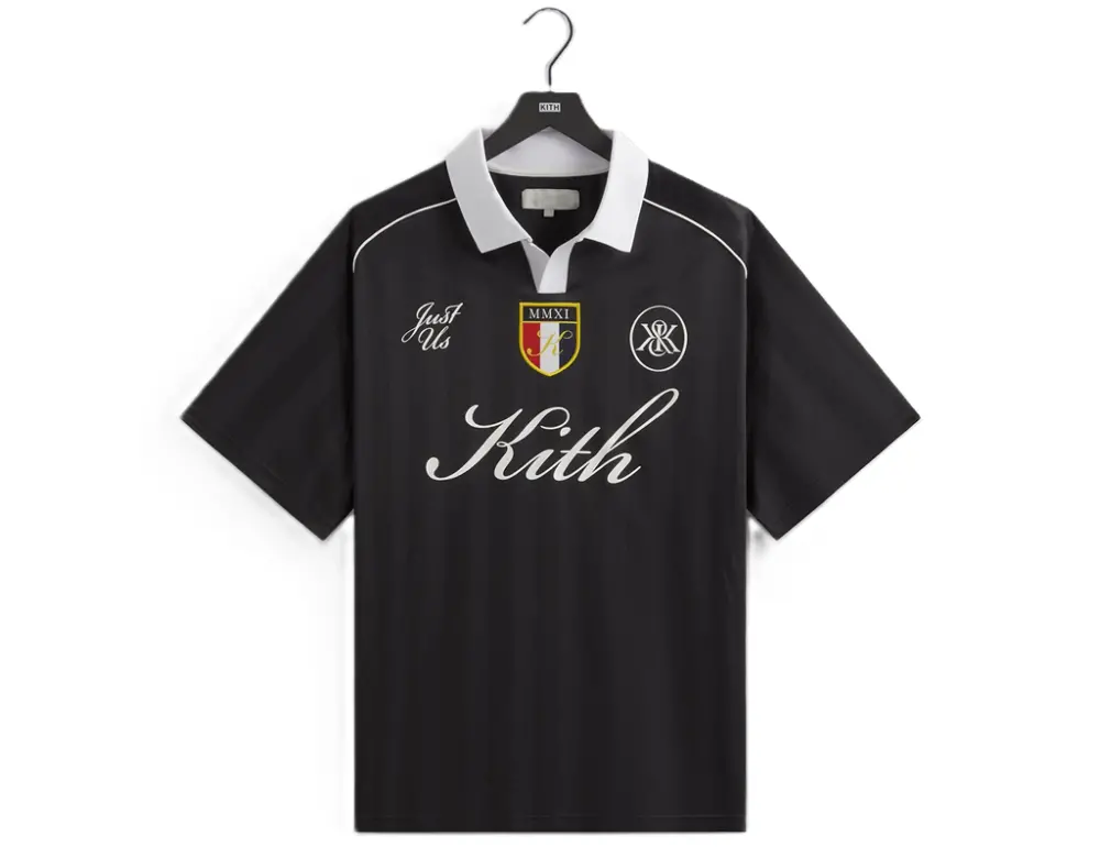 Áo Kith Shadow Stripe Marcel Soccer Top ‘Black’ KHM033427-001