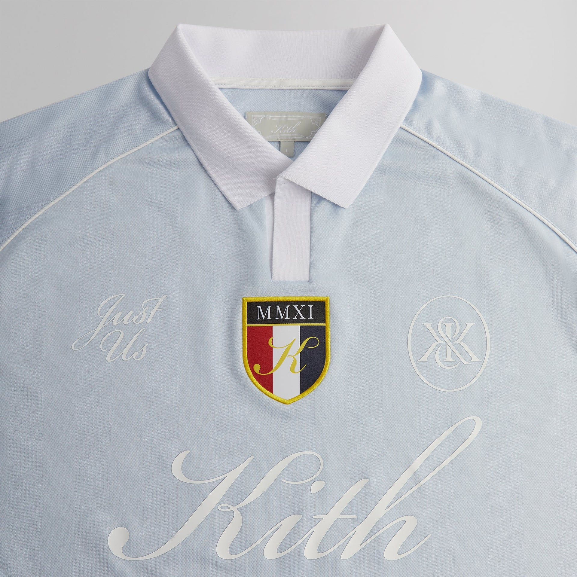 Áo Kith Shadow Stripe Marcel Soccer Top ‘Light Indigo’ KHM033427-415 - Ảnh 3