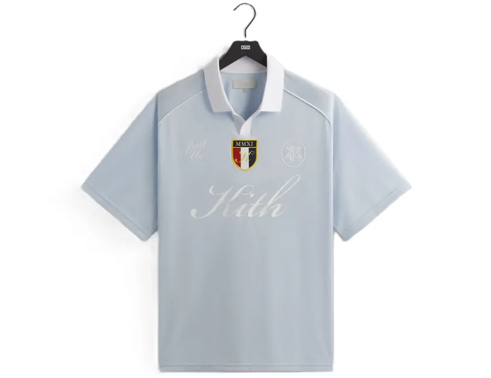 Áo Kith Shadow Stripe Marcel Soccer Top ‘Light Indigo’ KHM033427-415