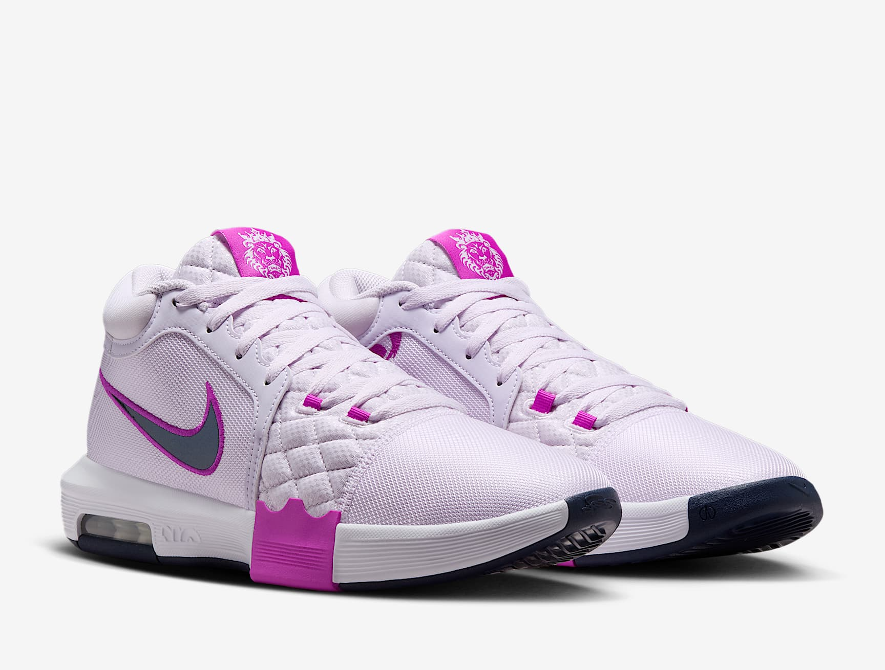 Giày Nike LeBron Witness 8 ‘Grape Hyper Violet Light’ HQ2139-500 - Ảnh 4