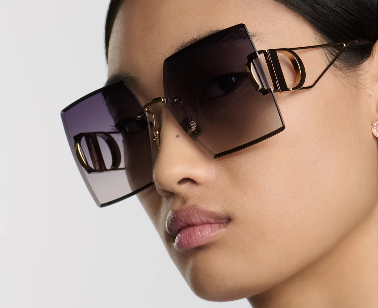 Alternative view of Kính Dior Gradient Square Sunglasses ‘Purple Pink’ 30MONTAIGNE-S7U