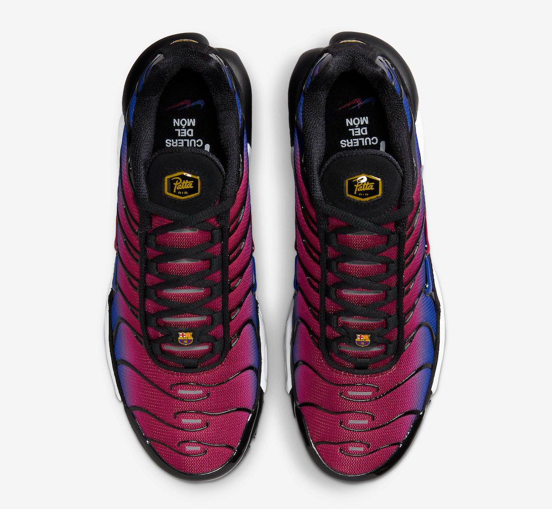 Giày Nike x Patta x FC Barcelona Air Max Plus ‘Culers del Món’ FN8260-001 - Ảnh 3