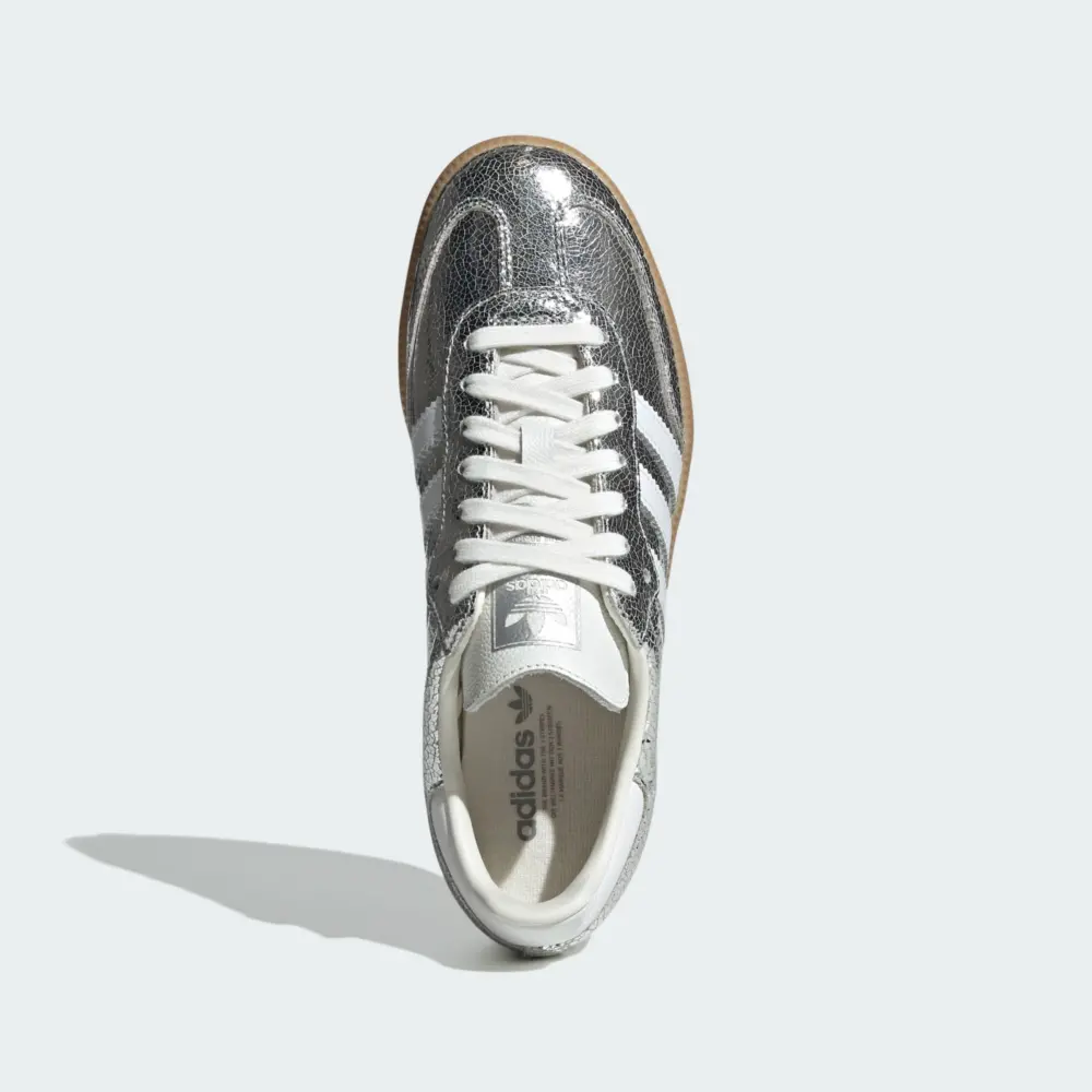 Giày Adidas Samba OG ‘Silver Metallic Cracked Leather’ JR0035 - Ảnh 5