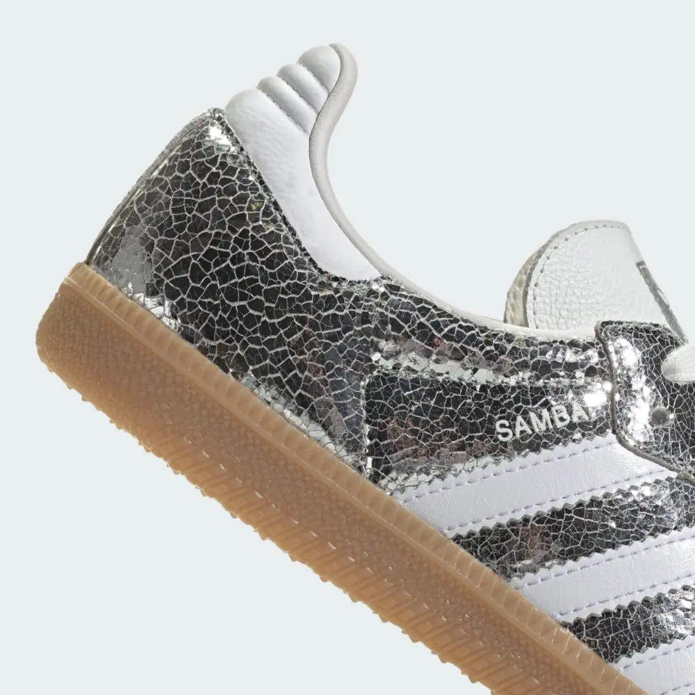 Alternative view of Giày Adidas Samba OG ‘Silver Metallic Cracked Leather’ JR0035