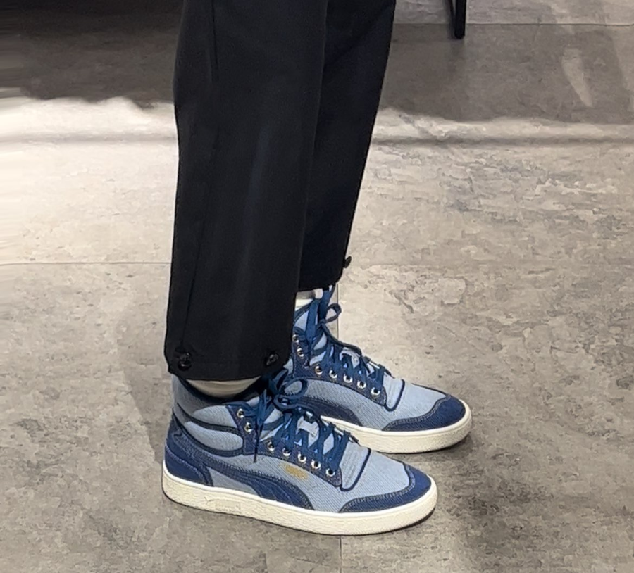 Giày Puma Ralph Sampson Mid Dark Denim 387588-01 - Ảnh 4