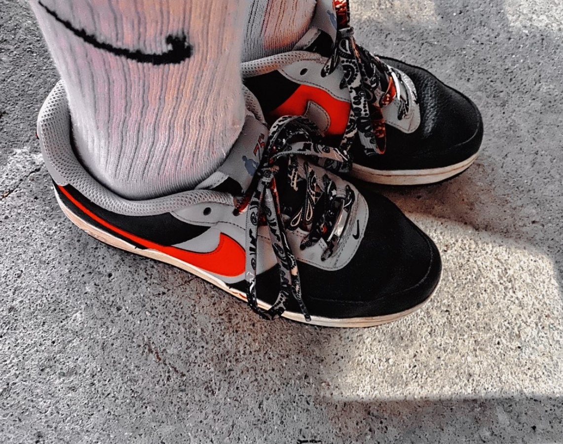 Giày Nike NBA x Air Force 1 ’07 LV8 EMB GS ’75th Anniversary Trail Blazers’ DJ9993-001 - Ảnh 3