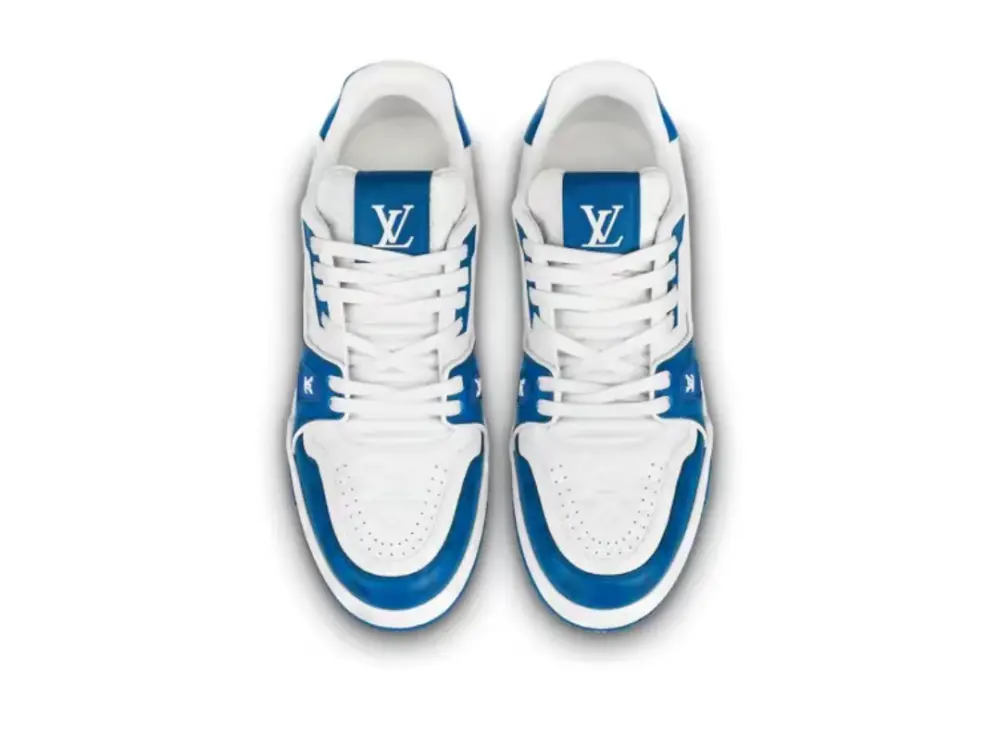 Giày Louis Vuitton LV Trainer ‘White Blue’ 1AANEV - Ảnh 4
