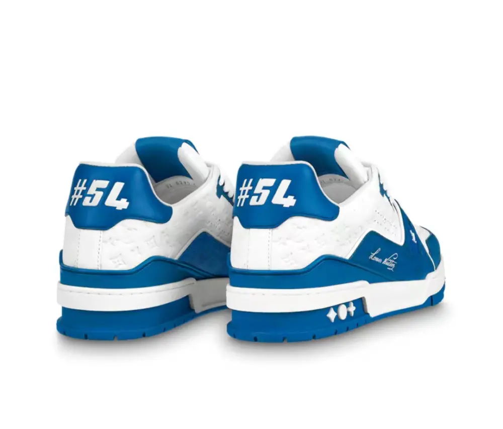 Giày Louis Vuitton LV Trainer ‘White Blue’ 1AANEV - Ảnh 3