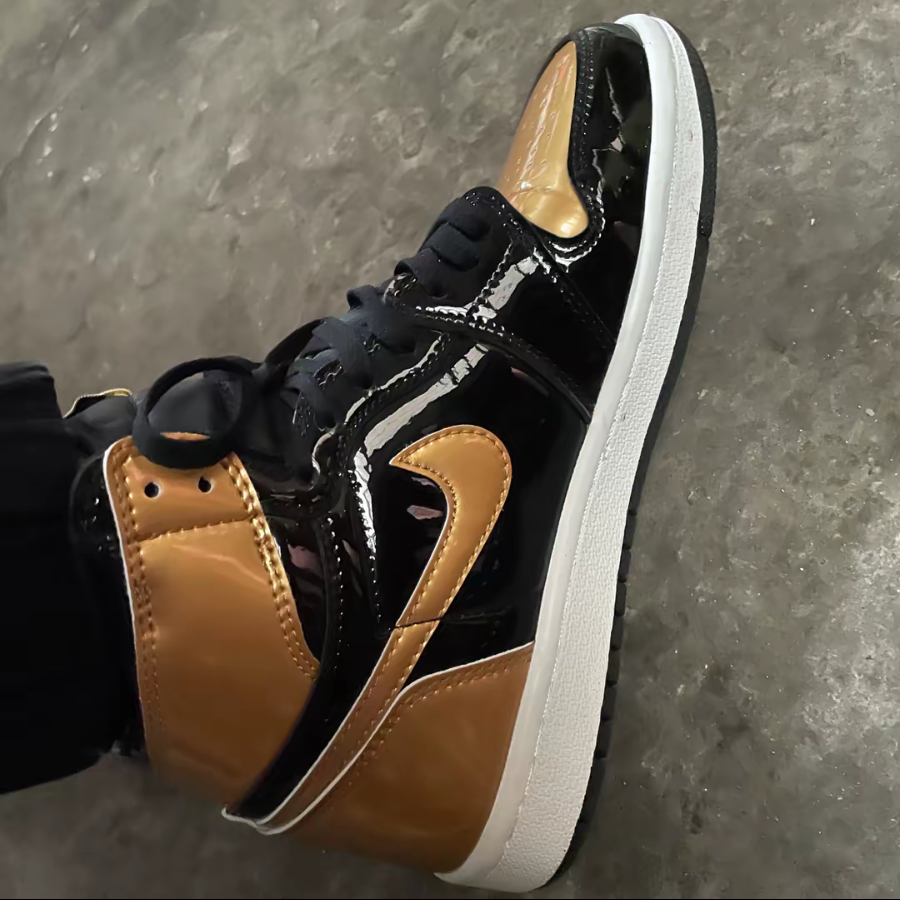 Giày Nike Air Jordan 1 High Golf ‘Gold Toe’ DQ0660-002 - Ảnh 4