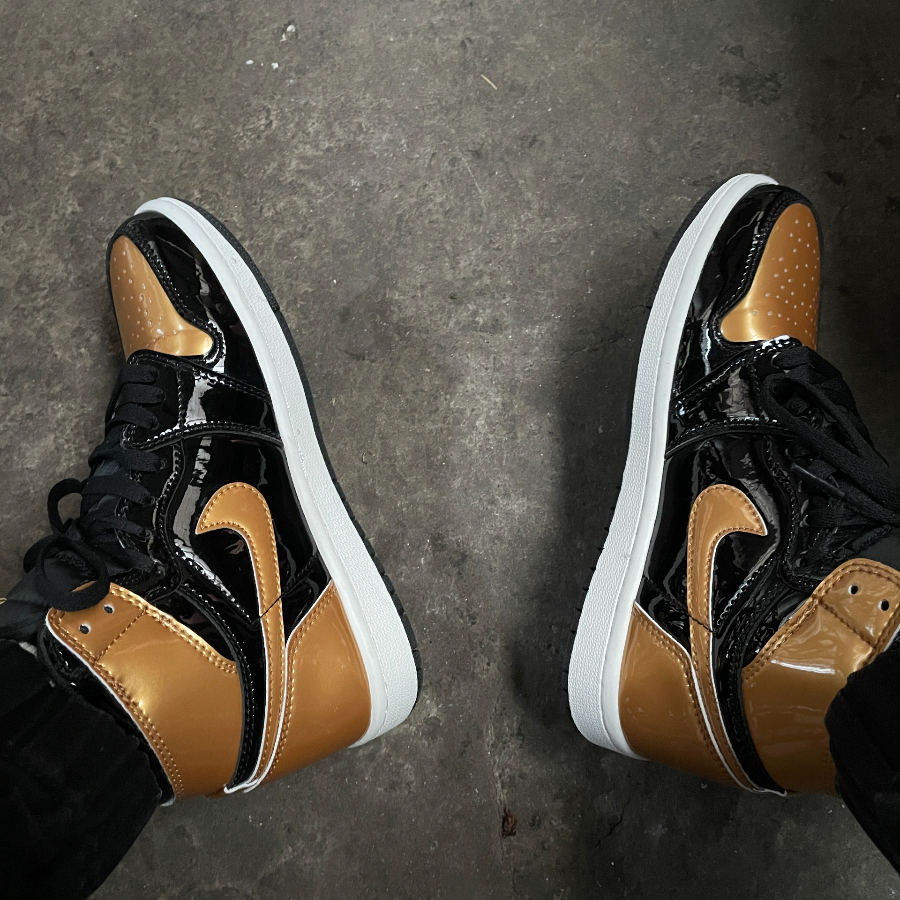 Giày Nike Air Jordan 1 High Golf ‘Gold Toe’ DQ0660-002 - Ảnh 5
