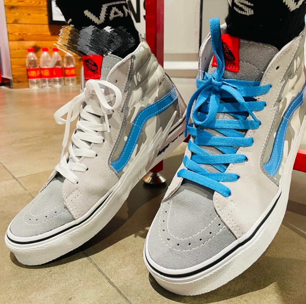 Giày Vans x AAPE Sk8-Hi ‘Bolt Grey’ VN0A5JIVY311 - Ảnh 5