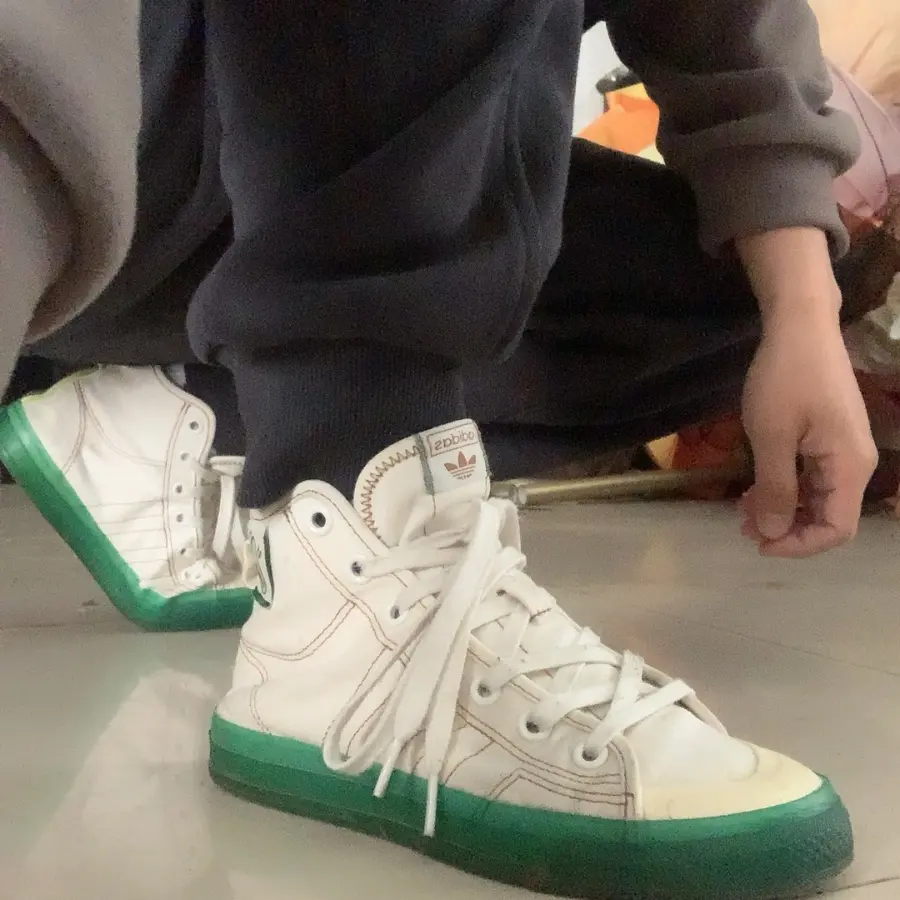 Alternative view of Giày Adidas Nizza High RF ‘Green Gum’ GX2707