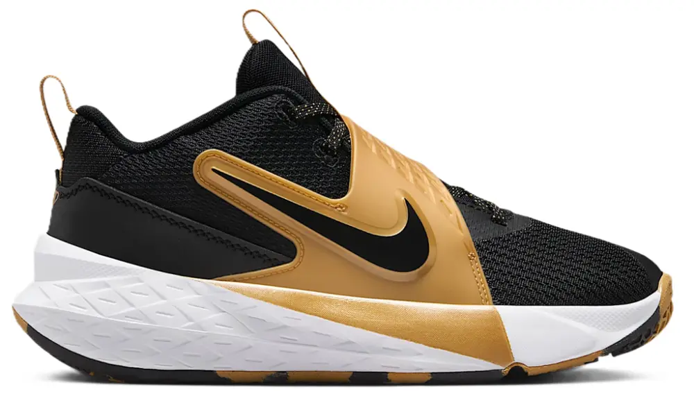 Giày Nike Team Hustle D 12 GS ‘Black Metallic Gold White’ HF6279-100