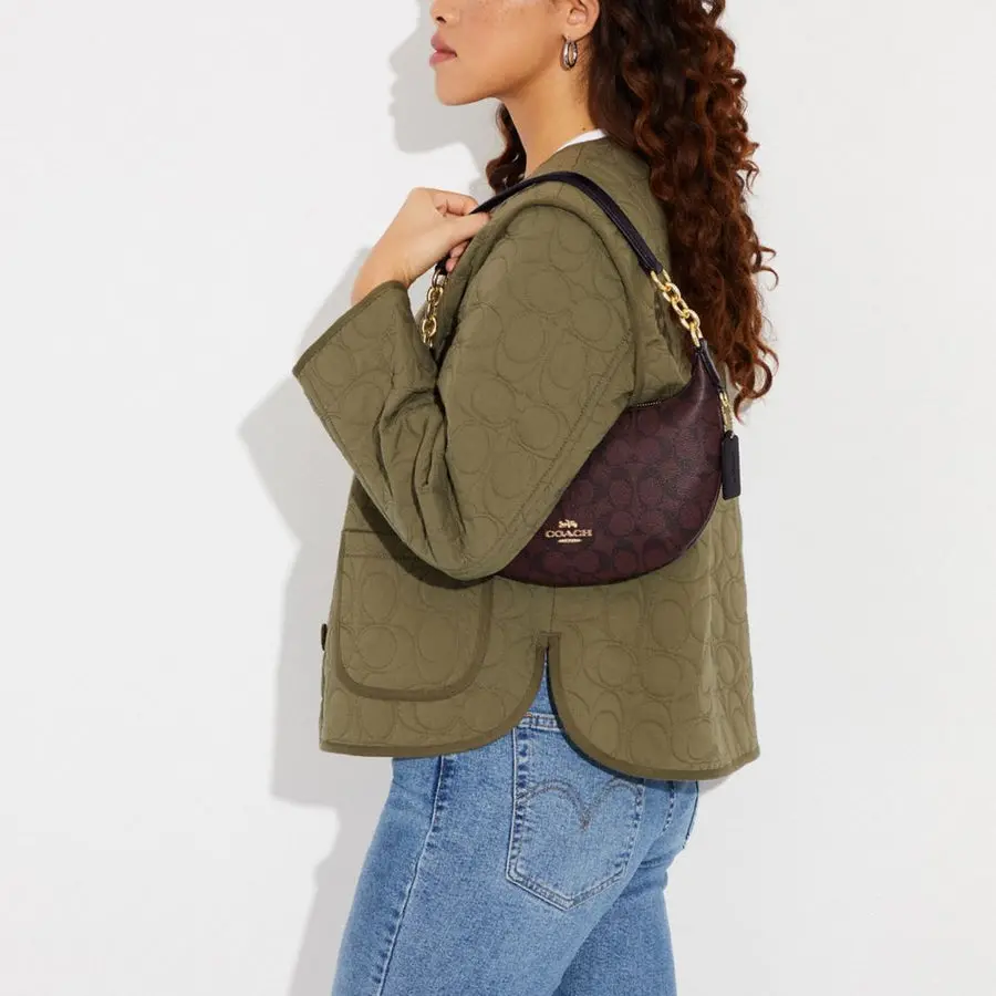 Alternative view of Túi Coach Payton Hobo In Signature Canvas ‘Oxblood Multi’ CE620-IMFCG