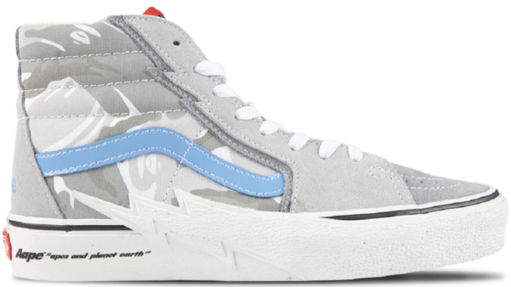 Giày Vans x AAPE Sk8-Hi ‘Bolt Grey’ VN0A5JIVY311