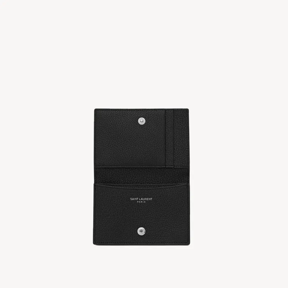 Ví Saint Laurent Business Card Case ‘Black’ 693492DTI0E1000 - Ảnh 3