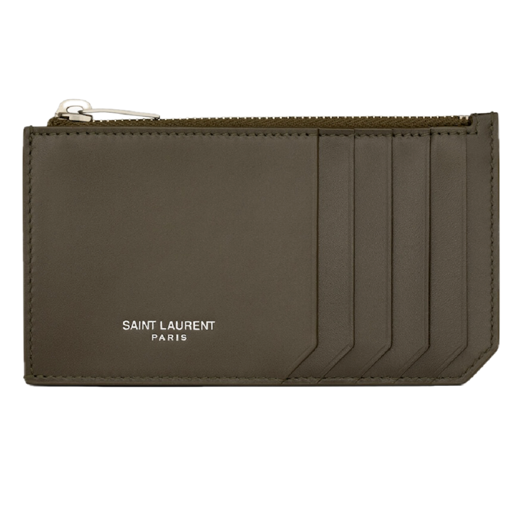 Ví Saint Laurent Paris Fragments Zip ‘Musk’ 6093620U90E3212