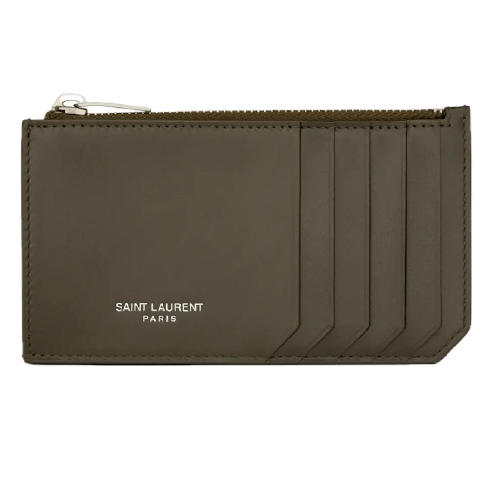 Ví Saint Laurent Paris Fragments Zip ‘Musk’ 6093620U90E3212