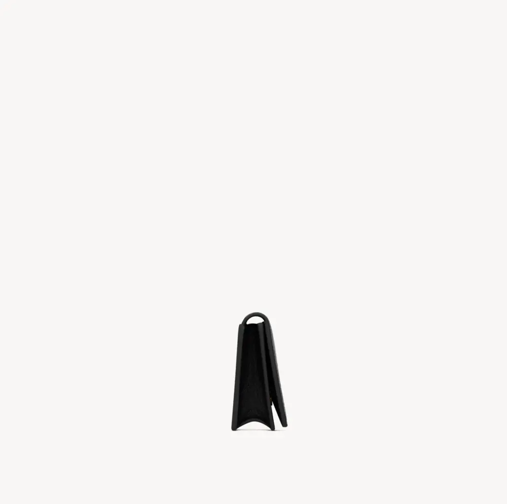 Alternative view of Ví Saint Laurent Tiny Cassandre Card ‘Black’ 730077DZEDW1000