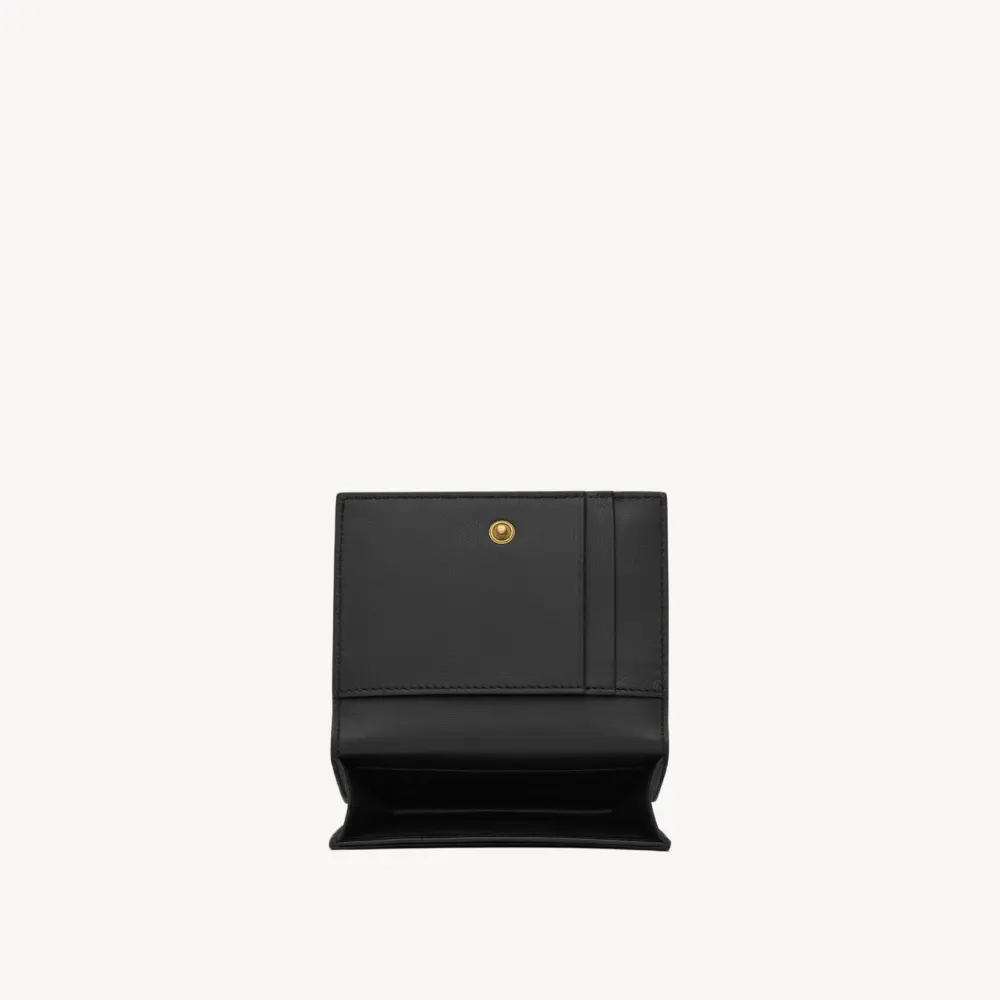 Ví Saint Laurent Tiny Cassandre Card ‘Black’ 730077DZEDW1000 - Ảnh 3