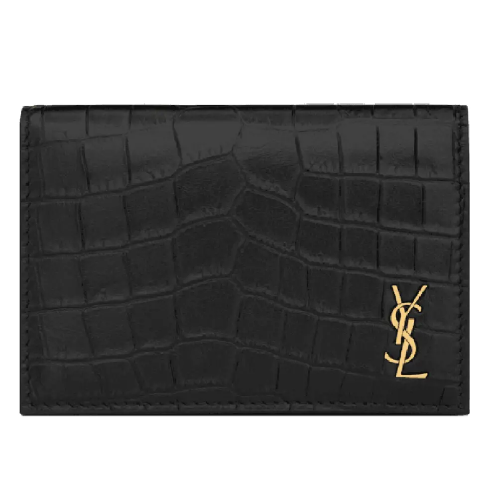 Ví Saint Laurent Tiny Cassandre Card ‘Black’ 730077DZEDW1000