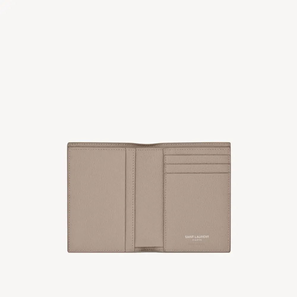 Alternative view of Ví Saint Laurent Tiny Cassandre Card ‘Greyish’ 668736DTI0E2826
