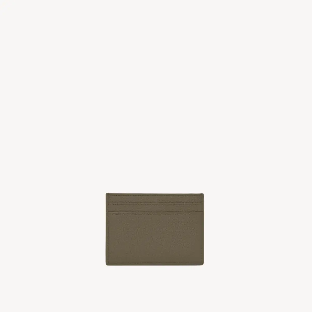 Alternative view of Ví Saint Laurent Tiny Cassandre Card ‘Khaki’ 607603DTI0E2952