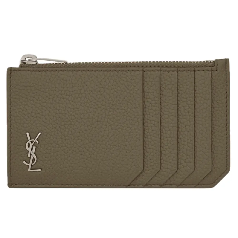 Ví Saint Laurent Tiny Cassandre Card ‘Khaki’ 629899DTI0E2952