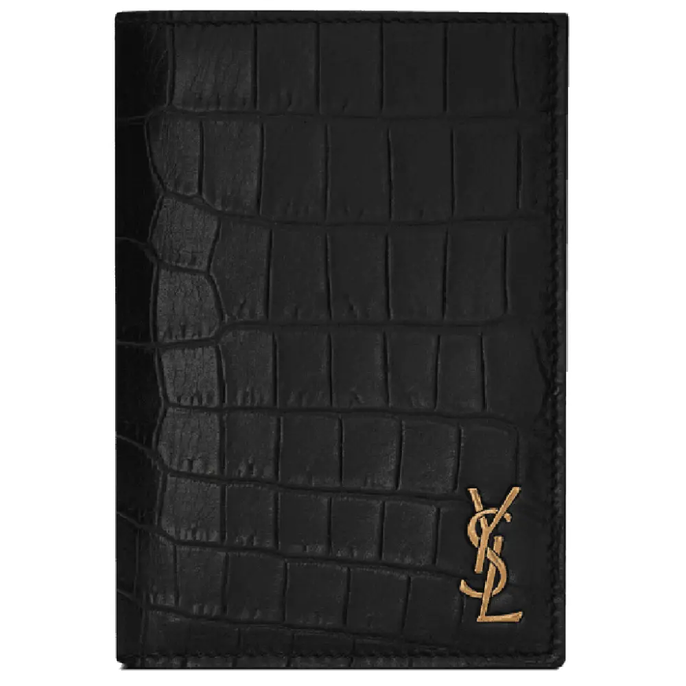 Ví Saint Laurent Tiny Cassandre Wallet ‘Black’ 668736DZEDW1000