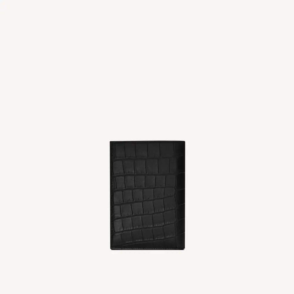 Ví Saint Laurent Tiny Cassandre Wallet ‘Black’ 668736DZEDW1000 - Ảnh 3