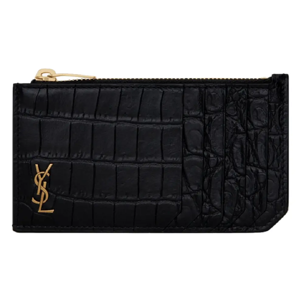 Ví Saint Laurent Tiny Cassandre Zip ‘Black’ 629899DZE0W1000