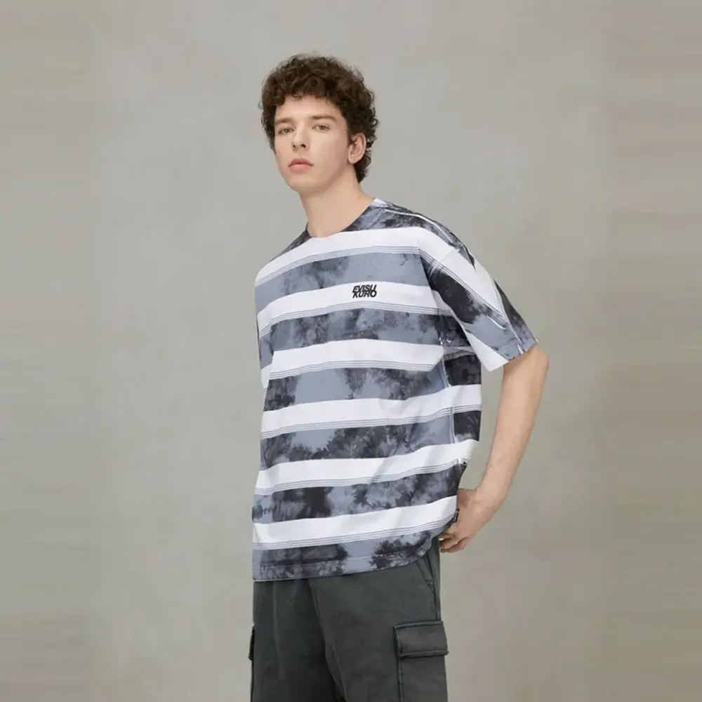 Áo EVISU SS25 'Black Stripes' 2ESGNM5TS5110LFCT - Ảnh 3