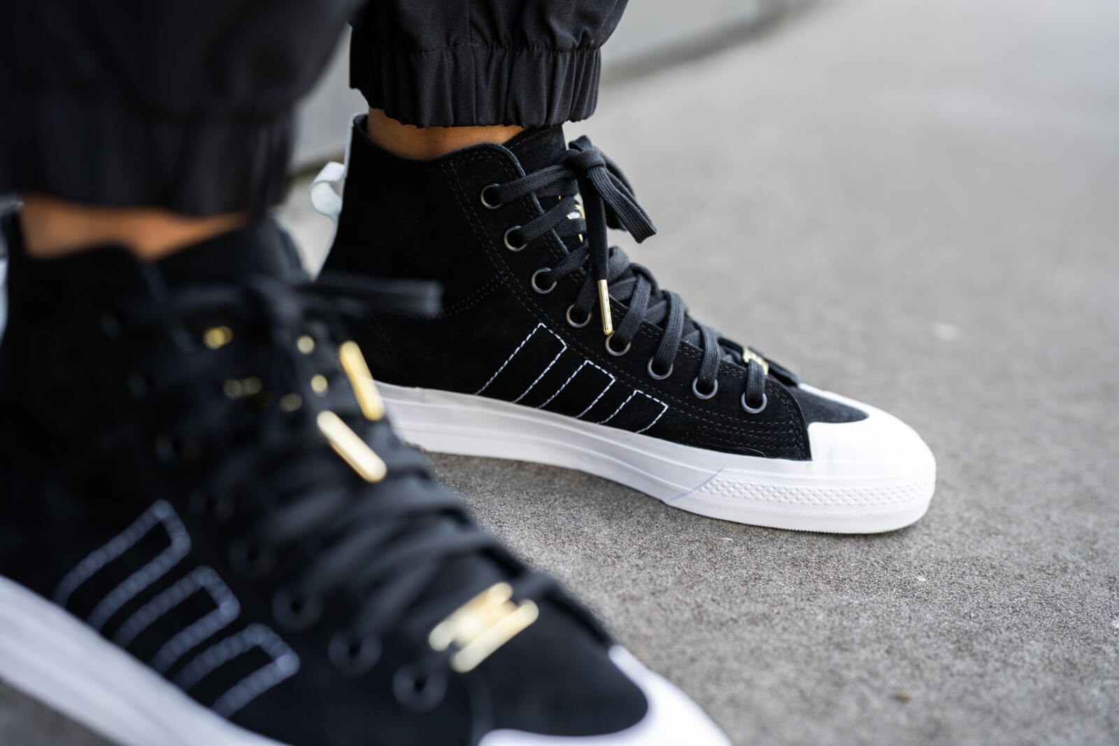 Giày Adidas Nizza Hi DL 'Black Gold' EH1544 - Ảnh 2
