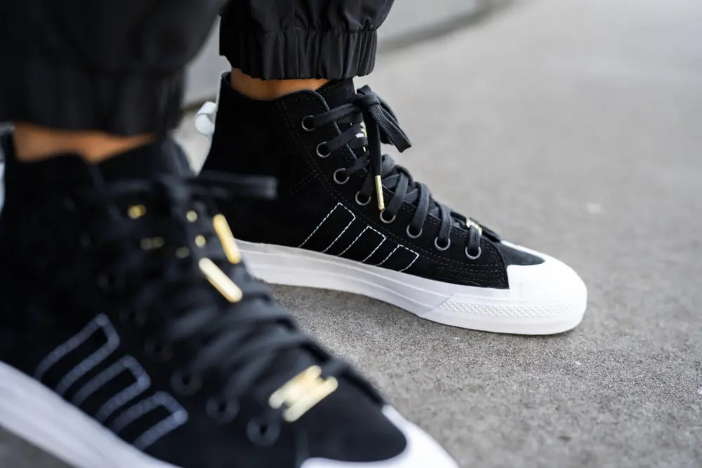 Alternative view of Giày Adidas Nizza Hi DL 'Black Gold' EH1544