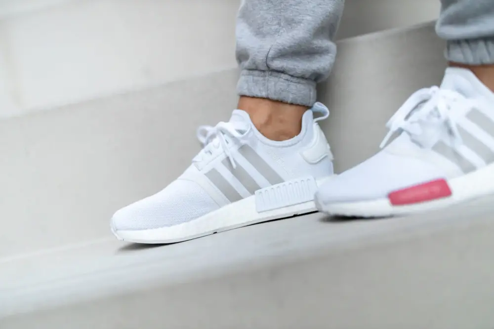Giày Adidas Wmns NMD_R1 ‘White Grey Blue Rose’ FX7074 - Ảnh 5