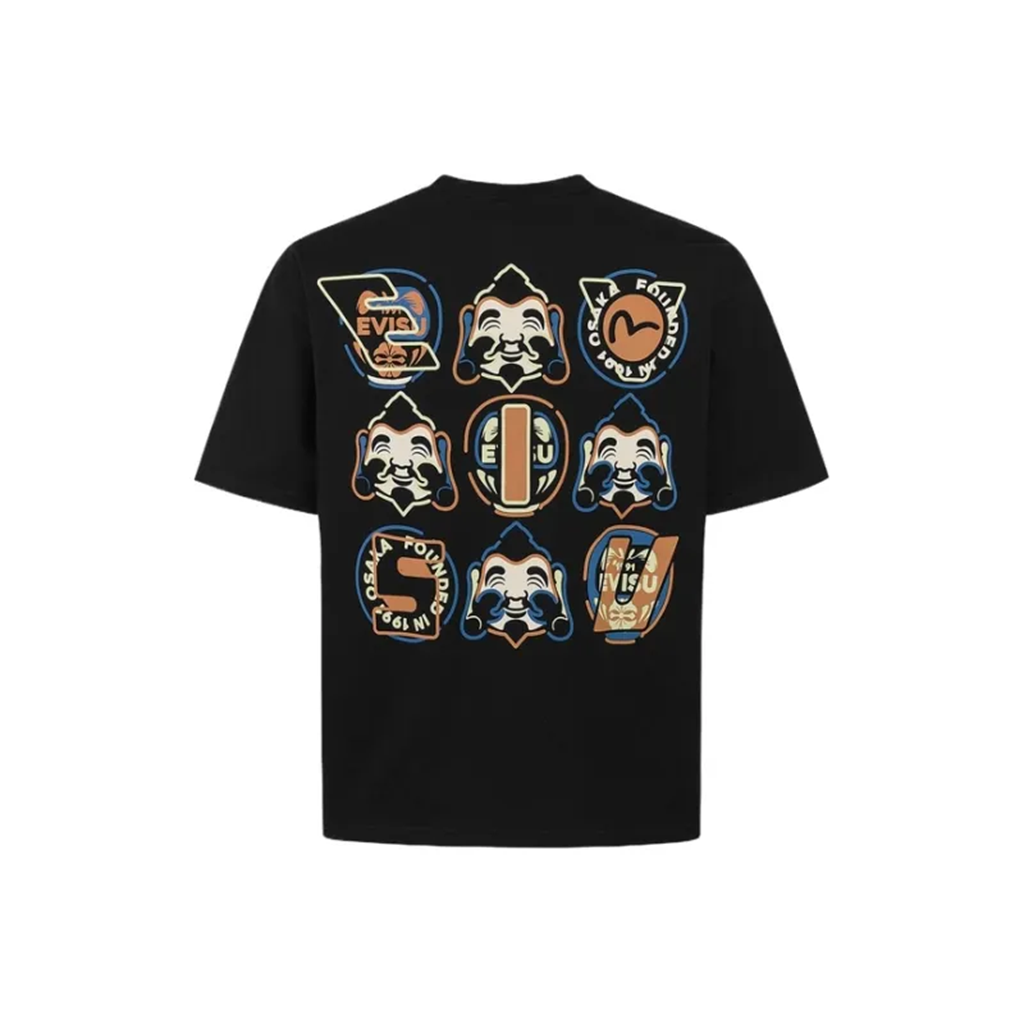 Áo EVISU 'Black' 2ESHTM5TS1205LFCT - Ảnh 3