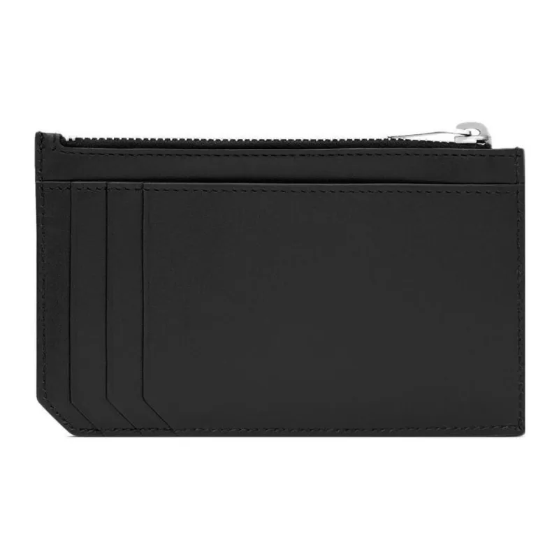 Alternative view of Ví Saint Laurent Paris Fragments Large Zip Card Case 'Black' 7580040U90N1000